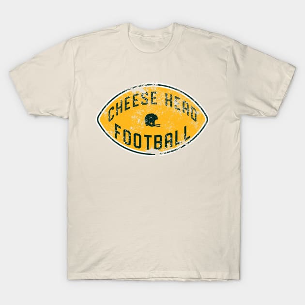 Cheese Head Football T-Shirt by Samson_Co